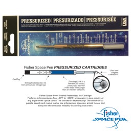 Fisher Space Pen - Refill Pressurizzato Nero per Penne a Sfera