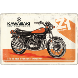 Targa in Metallo - Kawasaky Motorcycle Z1
