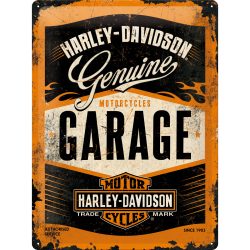 Tin Sign - Harley-Davidson - Garage