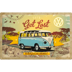 Targa in Metallo - Volkswagen Bulli Let's Get Lost