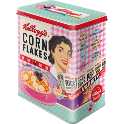 Box in Metallo - Kellogg's - Happy Hostess Corn Flakes