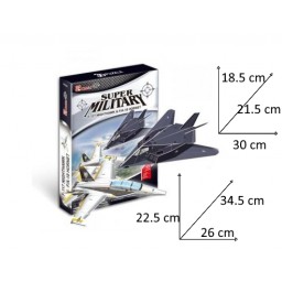 Super Military F117 Nighthawk & F/A-18 Hornet - 3D Puzzle