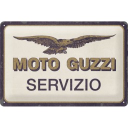Tin Sign - Moto Guzzi - Servizio