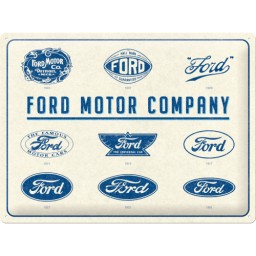 Targa in Metallo - Ford - Logo Evolution