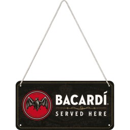 Targa in Metallo - Bacardi - Served Here