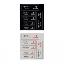 Alfa Romeo Racing Team Stickers Set