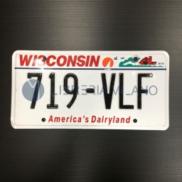 Wisconsin License Plate - America's Dairyland