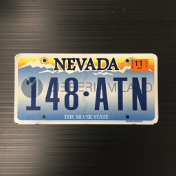Nevada License Plate - The Silver State
