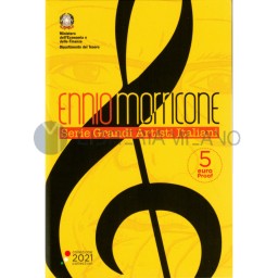 5 Euro Bronzital/Cupronichel Proof - Serie Grandi Artisti Italiani - Ennio Morricone - Italia - 2021