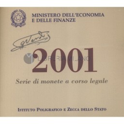 Annual BU Coin Set - 12 pcs - Italy - 2001