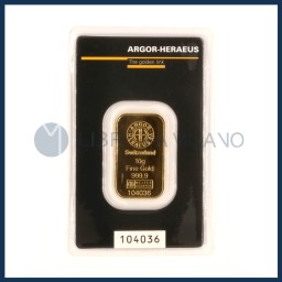 Lingotto Oro 10 g. Kinebar® - Argor-Heraeus