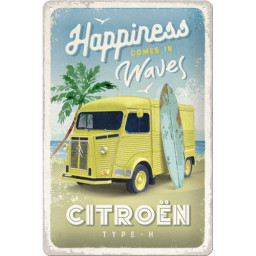 Targa in Metallo - Citroën Type H - Happiness Comes In Waves