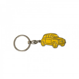 Fiat 500 Shaped Keyring