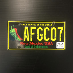 New Mexico License Plate - Land of Enchantment (Chile Capital of the World)