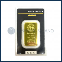 Gold Bullion 1 oz. (31,103 g.) Kinebar® - Argor-Heraeus