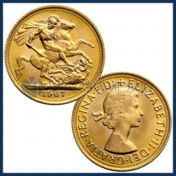 Sterlina Oro - Elisabetta II Nastrino - Regno Unito