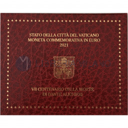 Commemorative 2 Euro BU - 700th Anniversary of the Death of Dante Alighieri - Vatican City - 2021
