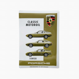 Classic MotorOil 10W50 Porsche Tin Sign