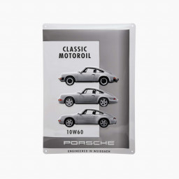 Classic MotorOil 10W60 Porsche Tin Sign
