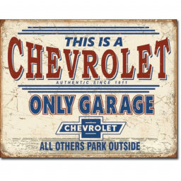 Targa in Metallo - Chevy Only Garage