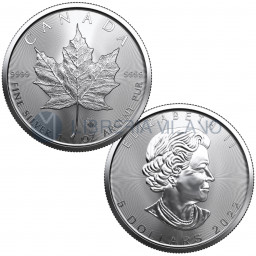 5 Dollari Argento Fdc (1 oz) - Maple Leaf - Canada - 2022