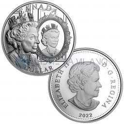 1 Dollaro Argento Proof - The Platinum Jubilee of Her Majesty Queen Elizabeth II (Special Edition) - Canada - 2022