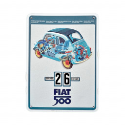 Fiat 500 Sezione - Calendario Perpetuo