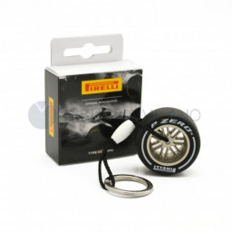 Portachiavi Pneumatico Pirelli Formula 1 - P Zero Hard - White