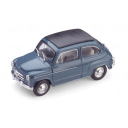 Fiat 600D Chiusa - 1960 - Blue - Scala 1/43 - Brumm