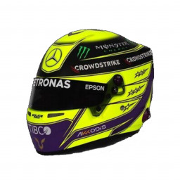 Bell Mini Helmet - Lewis Hamilton Helmet - Mercedes AMG Petronas F1 Team - 2022 Season