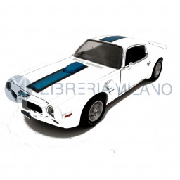 Pontiac Firebird Trans AM - 1971 - White/Blue Stripes - 1/18 Scale - Auto World