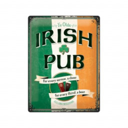 Targa in Metallo - Irish Pub