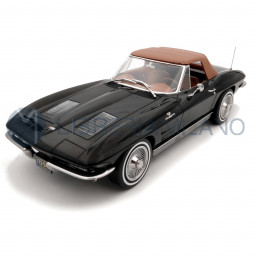 Chevrolet Corvette Sting Ray Cabriolet - 1963 - Black - 1/18 Scale - Norev
