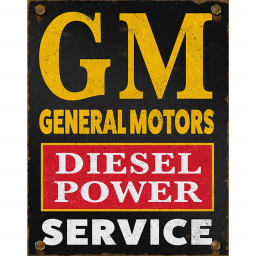 Targa in Metallo - GM Diesel Power