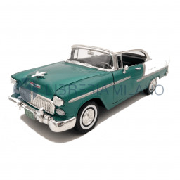 Chevy Bel Air - 1955 - Dark Green - 1/18 Scale - Motor Max