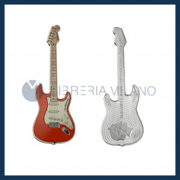 2 Dollari Argento Proof (1 oz) - Stratocaster Fender Rossa - Isole Salomone - 2022