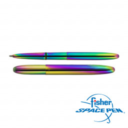 Fisher Space Pen - 400RB Supernova Rainbow Titanium Nitride Bullet Space Pen - Penna a Sfera