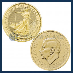 100 Gold Pounds (1 oz) BU - Britannia - Charles III -  United Kingdom - 2023