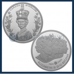 20 Canadian Silver Dollars Proof (1 oz) - Queen Elizabeth II - 2022