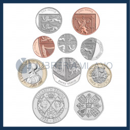 Annual BU Coin Set - In Memory of Queen Elizabeth II - 10 pcs - United Kingdom - 2022