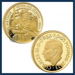 25 Gold Pounds Proof (1/4 oz) - King Arthur - United Kingdom - 2023