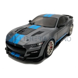 Ford Mustang Shelby GT500 KR - 2022 - Grey/Blue Stripes - 1/18 Scale - Solido
