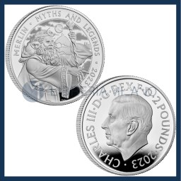 2 Silver Pounds Proof (1 oz) - Merlin - United Kingdom - 2023