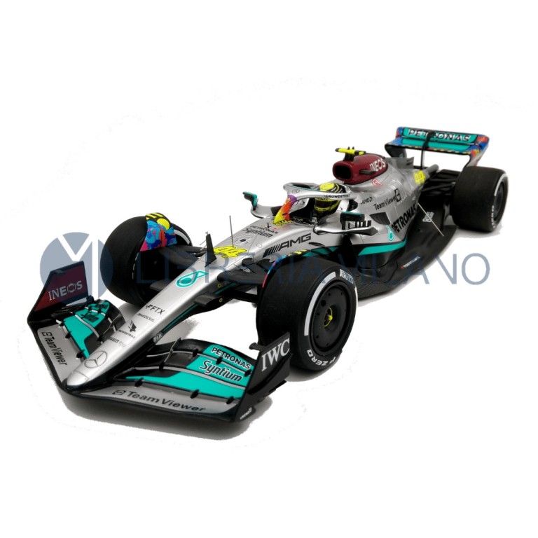 発売開始 スパーク製 1/18 メルセデスAMG W13 マイアミGP ハミルトン車