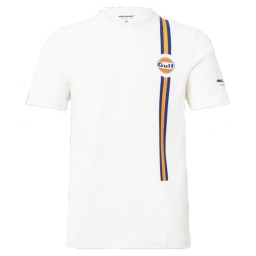 McLaren x Gulf T-shirt - Racing Stripes White - Monaco Gp Edition