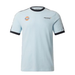 McLaren x Gulf T-shirt - Ringer Taper Blue - Monaco Gp Edition