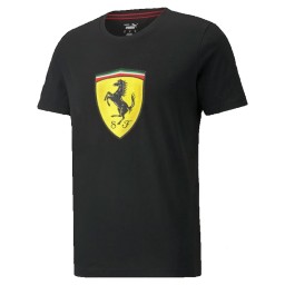 Scuderia Ferrari Big Shield T-Shirt - Black - Kids