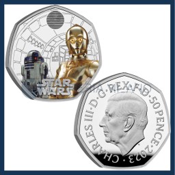 50 Silver Pence Proof - R2-D2 and C-3PO - Star Wars - United Kingdom - 2023