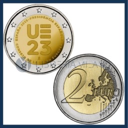 Commemorative 2 Euro BU - Spanish Presidency of the Council of the European Union - Spain - 2023
