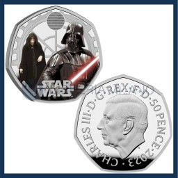 50 Silver Pence Proof - Darth Vader and Emperor Palpatine - Star Wars - United Kingdom - 2023